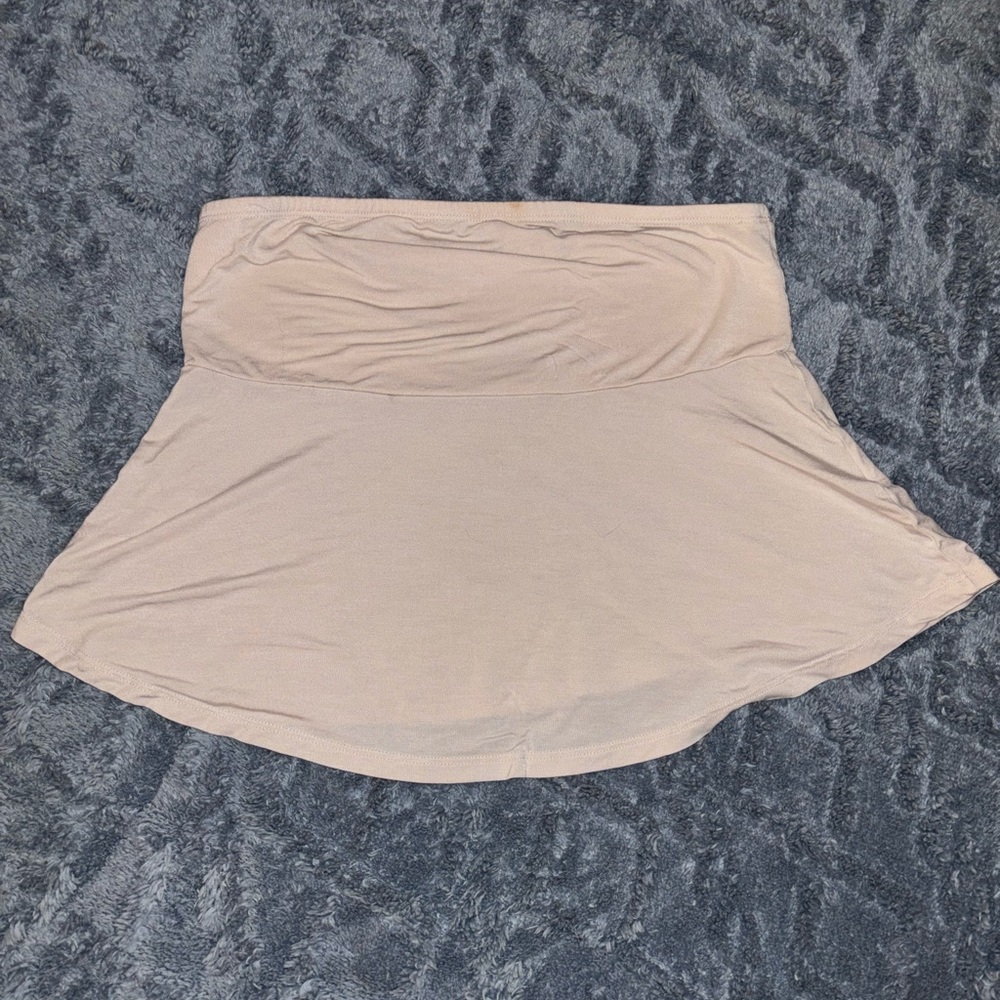 Brandy Melville Tan Cropped Shirt
